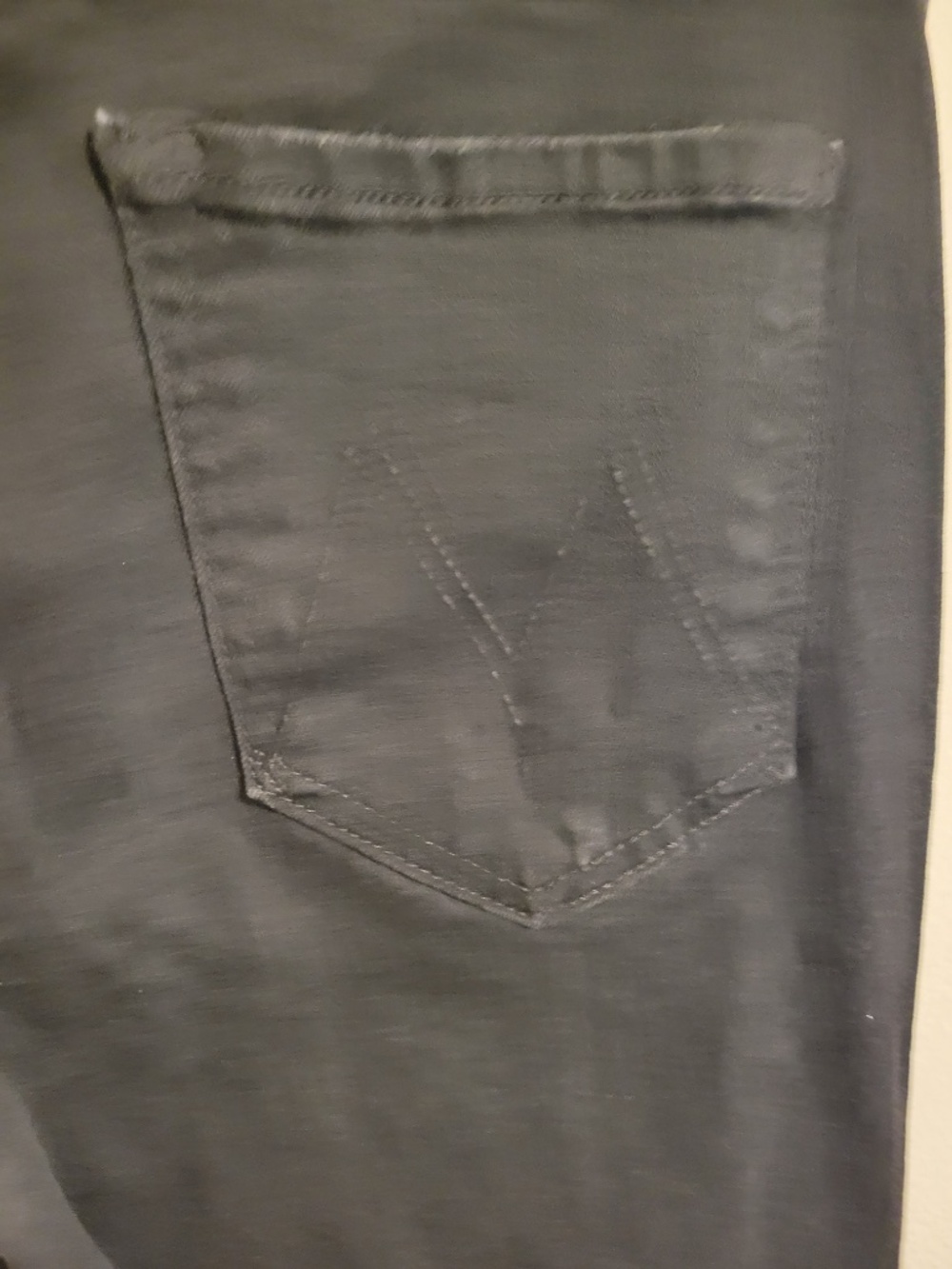 MOTHER The Insider Crop Step Fray Jeans – Night in Venice, Size 28 - Picture 8 of 8
